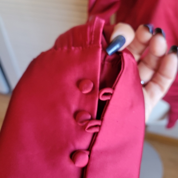 Windsor Red Satin Bodysuit - Picture 3 of 8